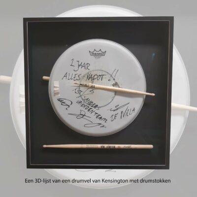 Gesigneerd drumvel in een verdiepte objectlijst