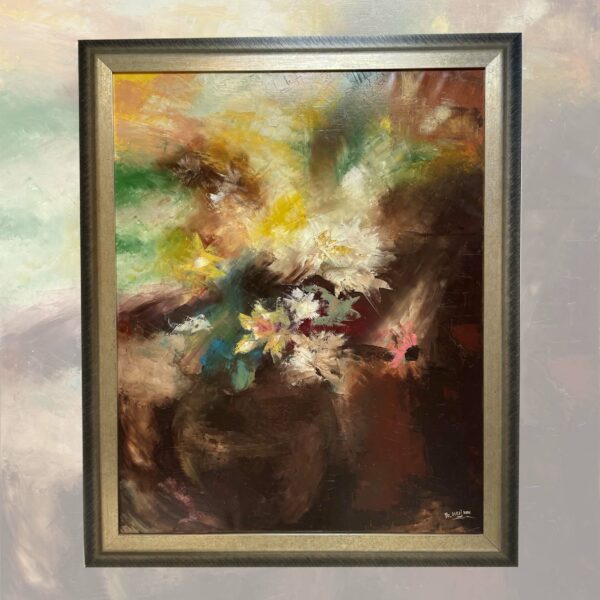 Bloemenpracht, schilderij van Frans Heijnen